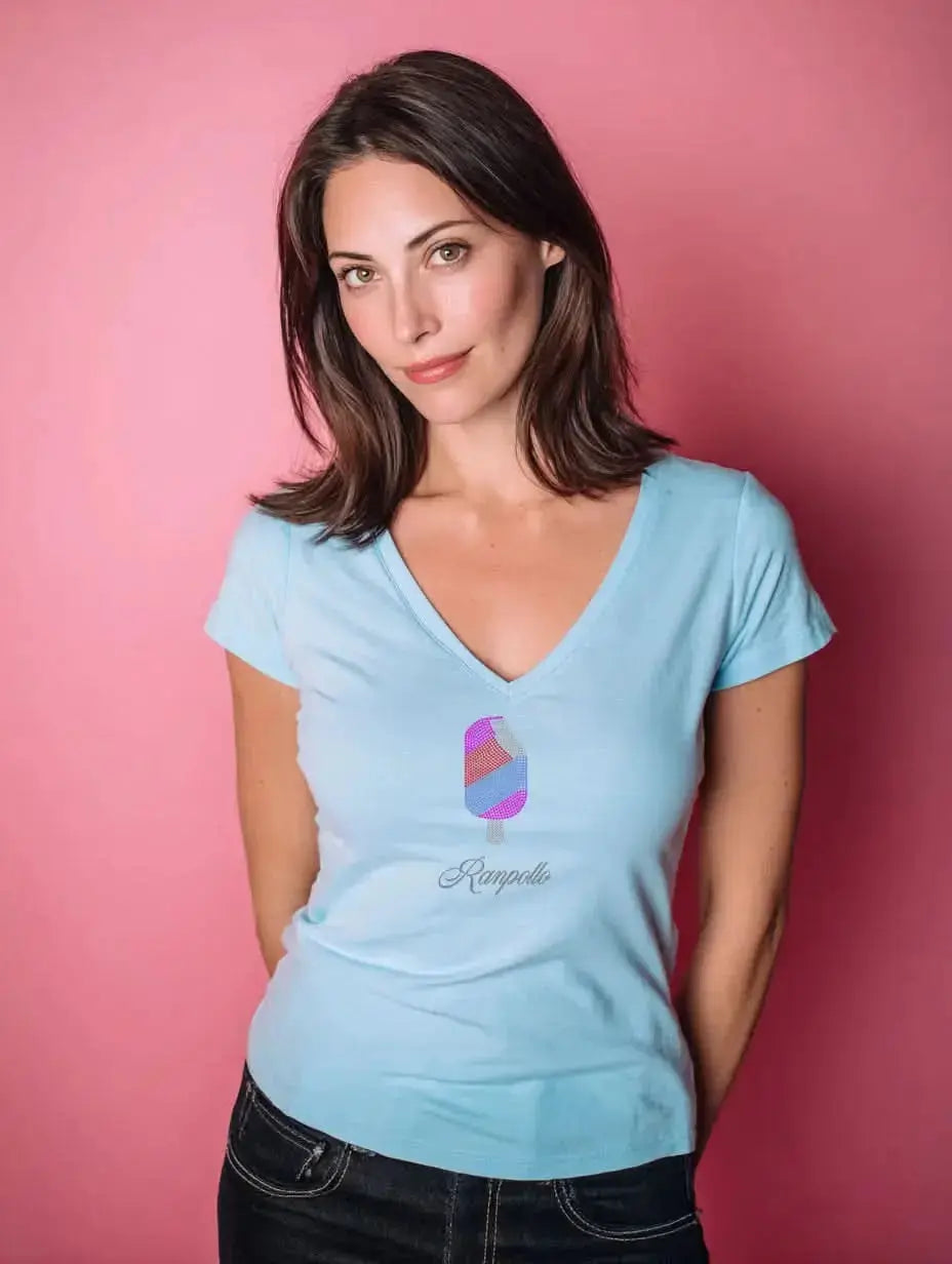 T-shirt strass Icecream