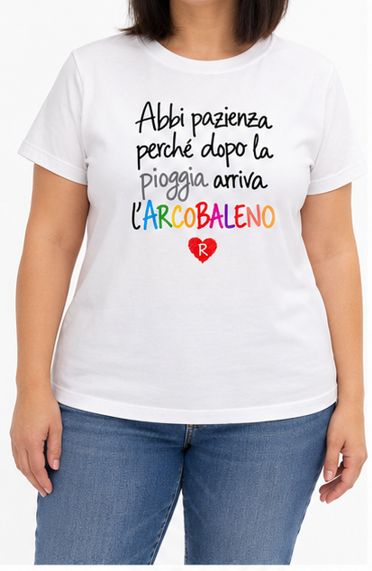 T-shirt Curvy Arcobaleno