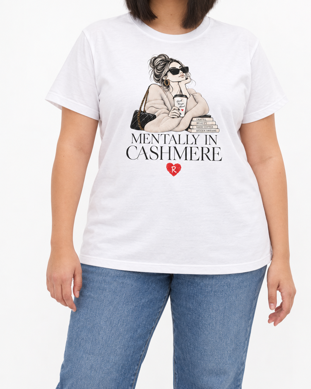 T-shirt Curvy Cashmere