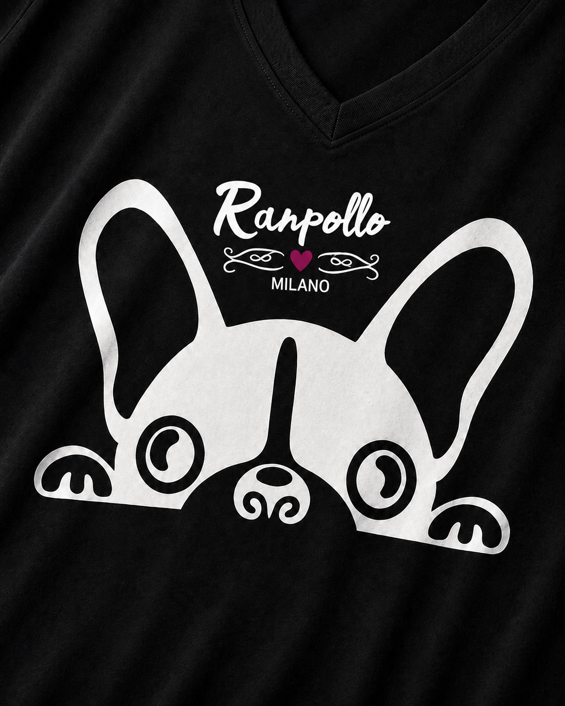 T-shirt Curvy Halfdog