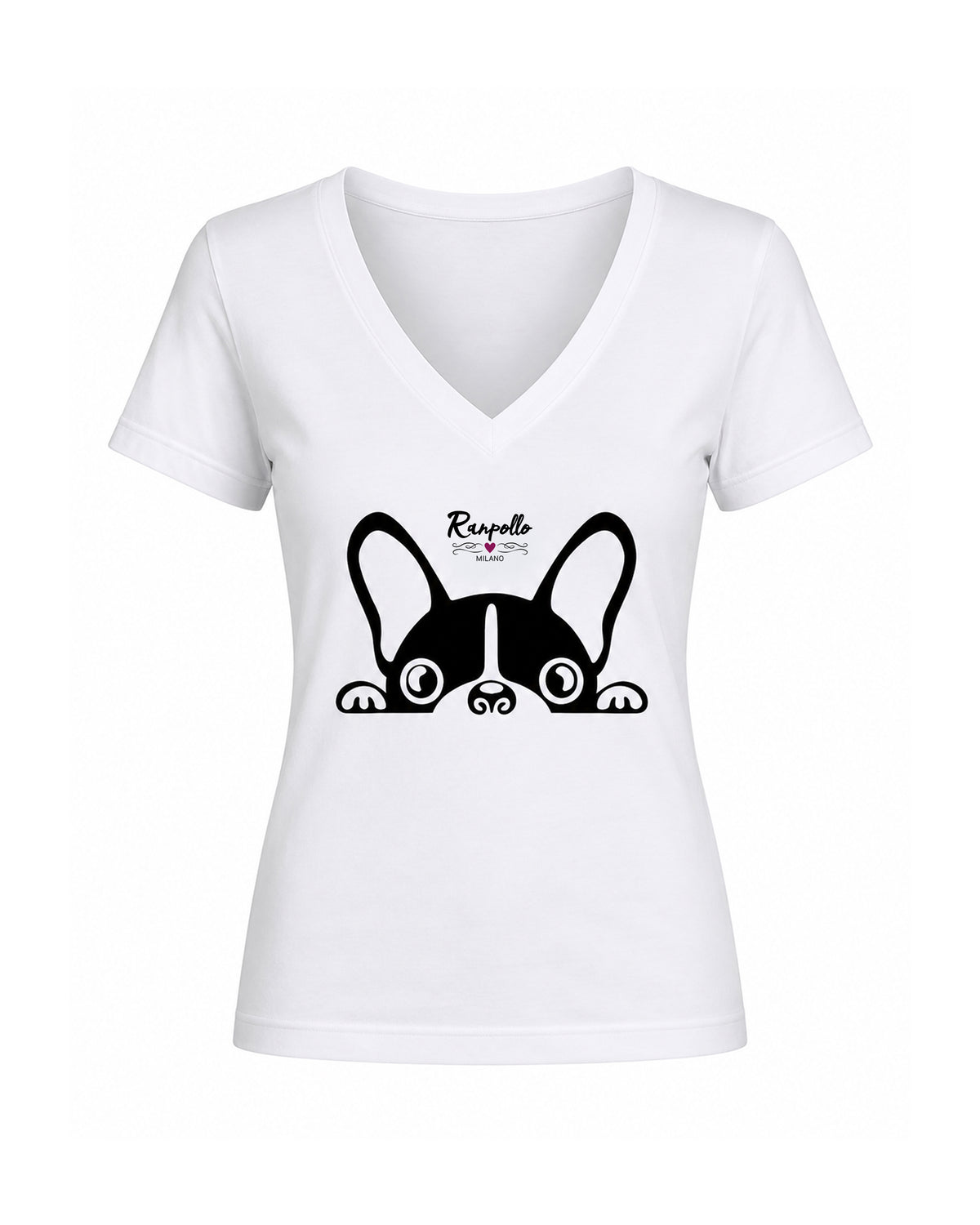 T-shirt Curvy Halfdog
