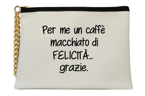Load image 1 in gallery view. Macchiatodifelicità Pouch