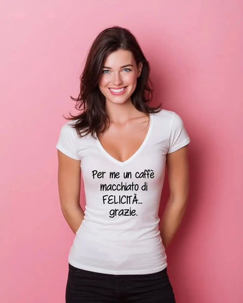Carica immagine 1 in visualizzazione galleria. T-shirt Curvy Macchiatodifelicità