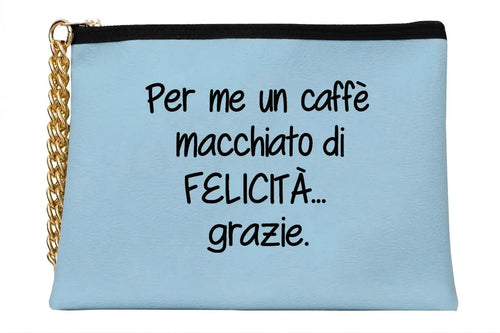 Load image 1 in gallery view. Macchiatodifelicità Pouch