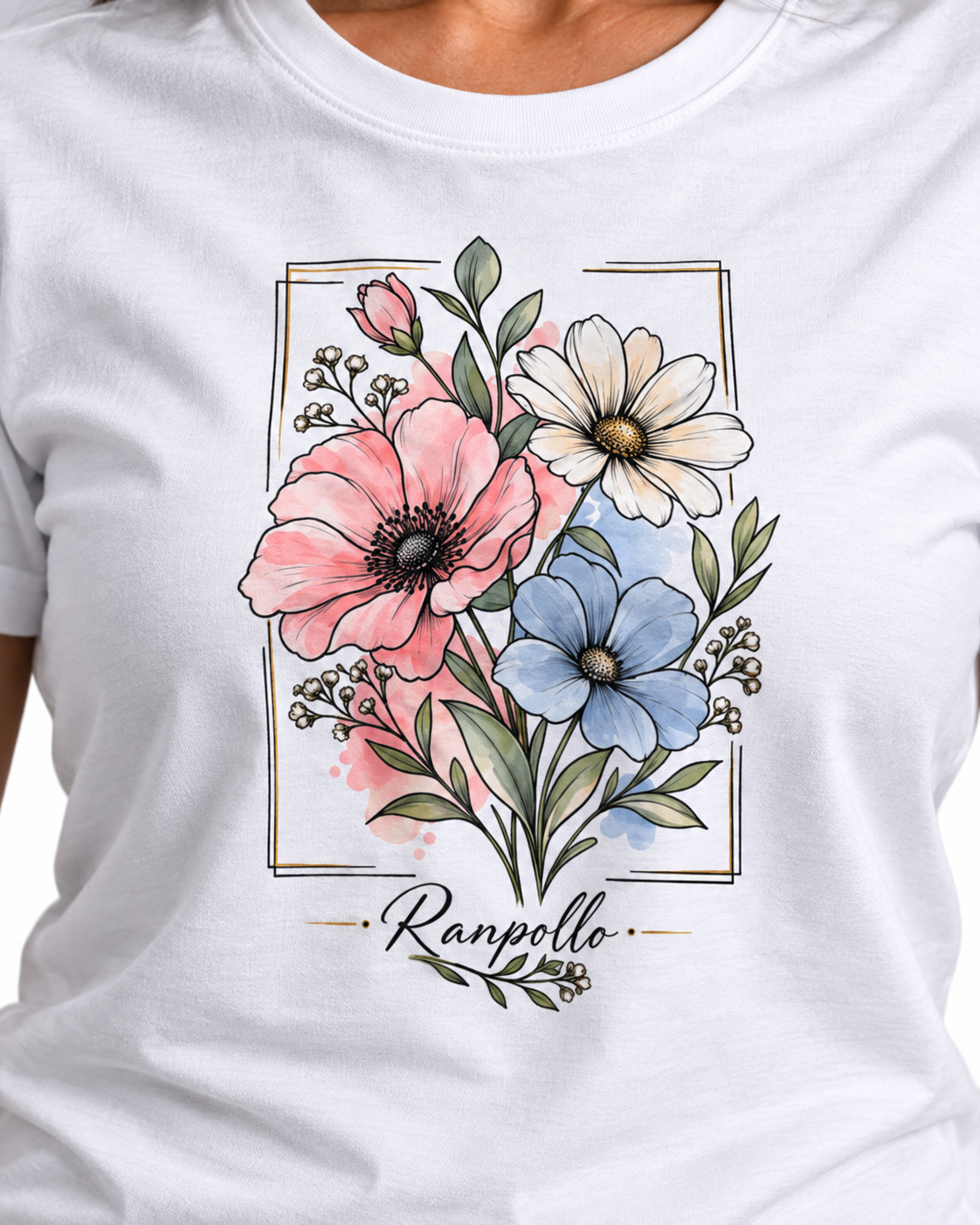 T-shirt Regular Basicflower