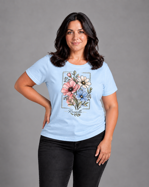 Carica immagine 1 in visualizzazione galleria. T-shirt Curvy Basicflower