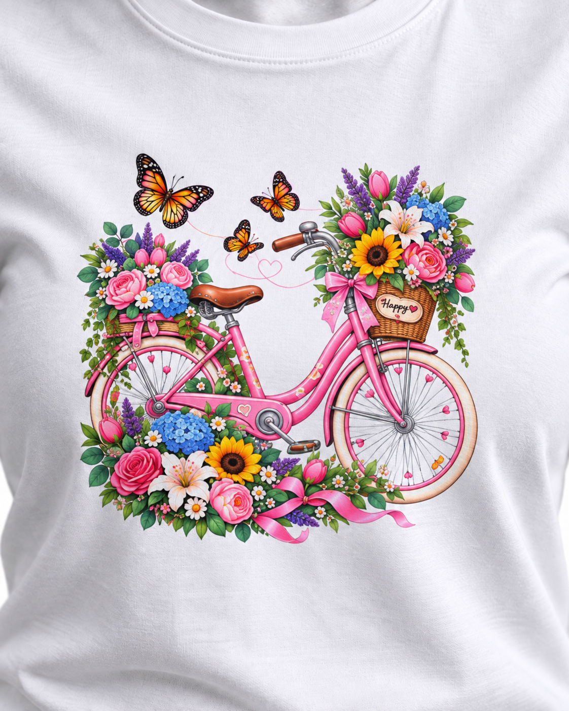 T-shirt Curvy Bikeflower