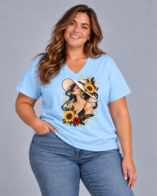 Carica immagine 1 in visualizzazione galleria. T-shirt Curvy Blacksun