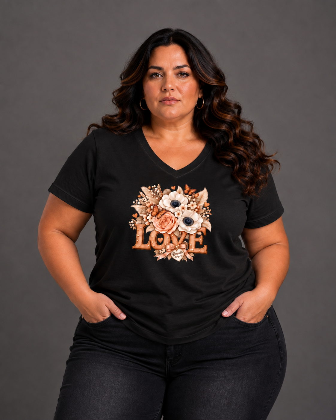 T-shirt Curvy Bouquet