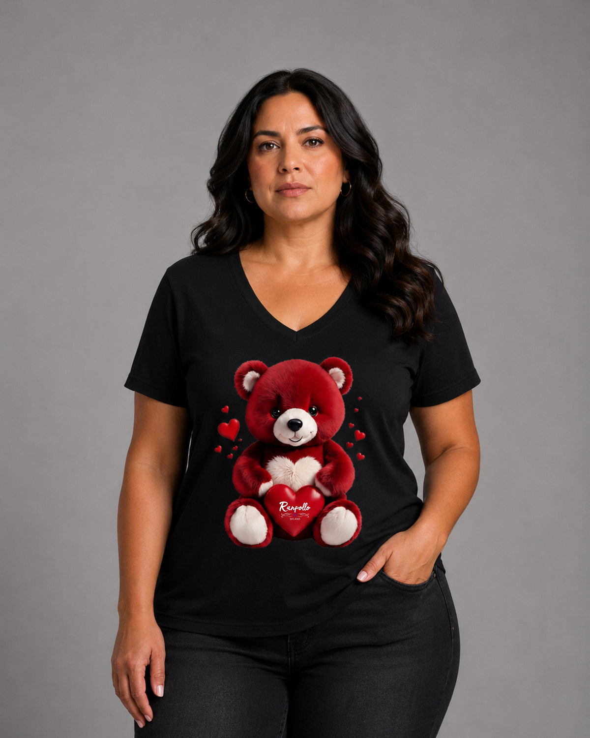 T-shirt Curvy Redbear
