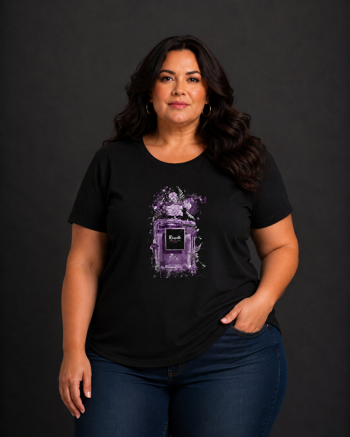 T-shirt Curvy Purpeparf