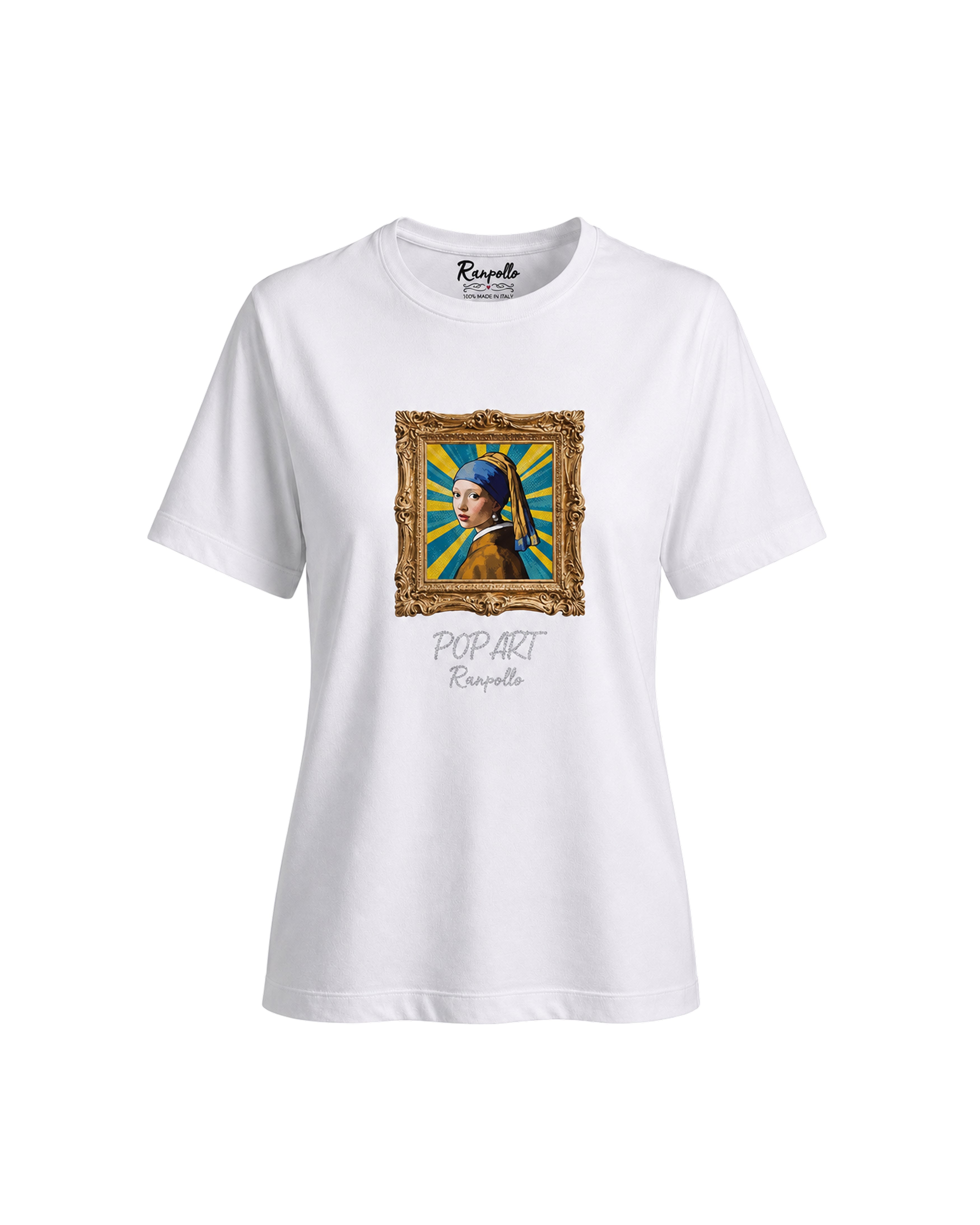 T-shirt Regular Strass Popperla