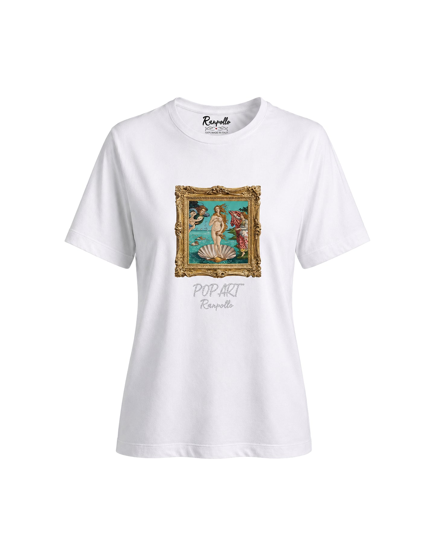 T-shirt Regular Strass Popvenere