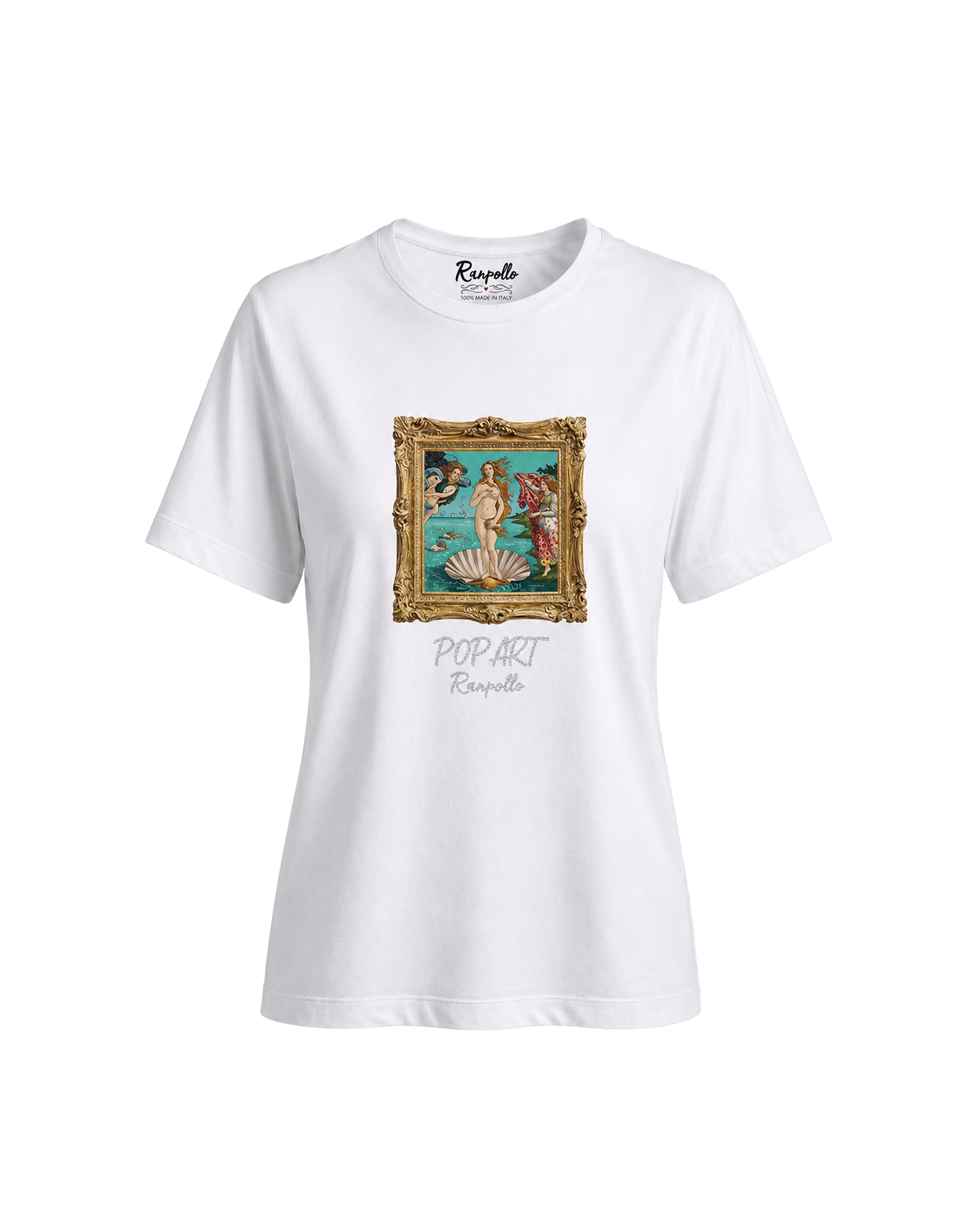 T-shirt Regular Strass Popvenere