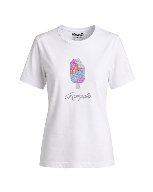 Carica immagine 1 in visualizzazione galleria. T-shirt Curvy Strass Icecream