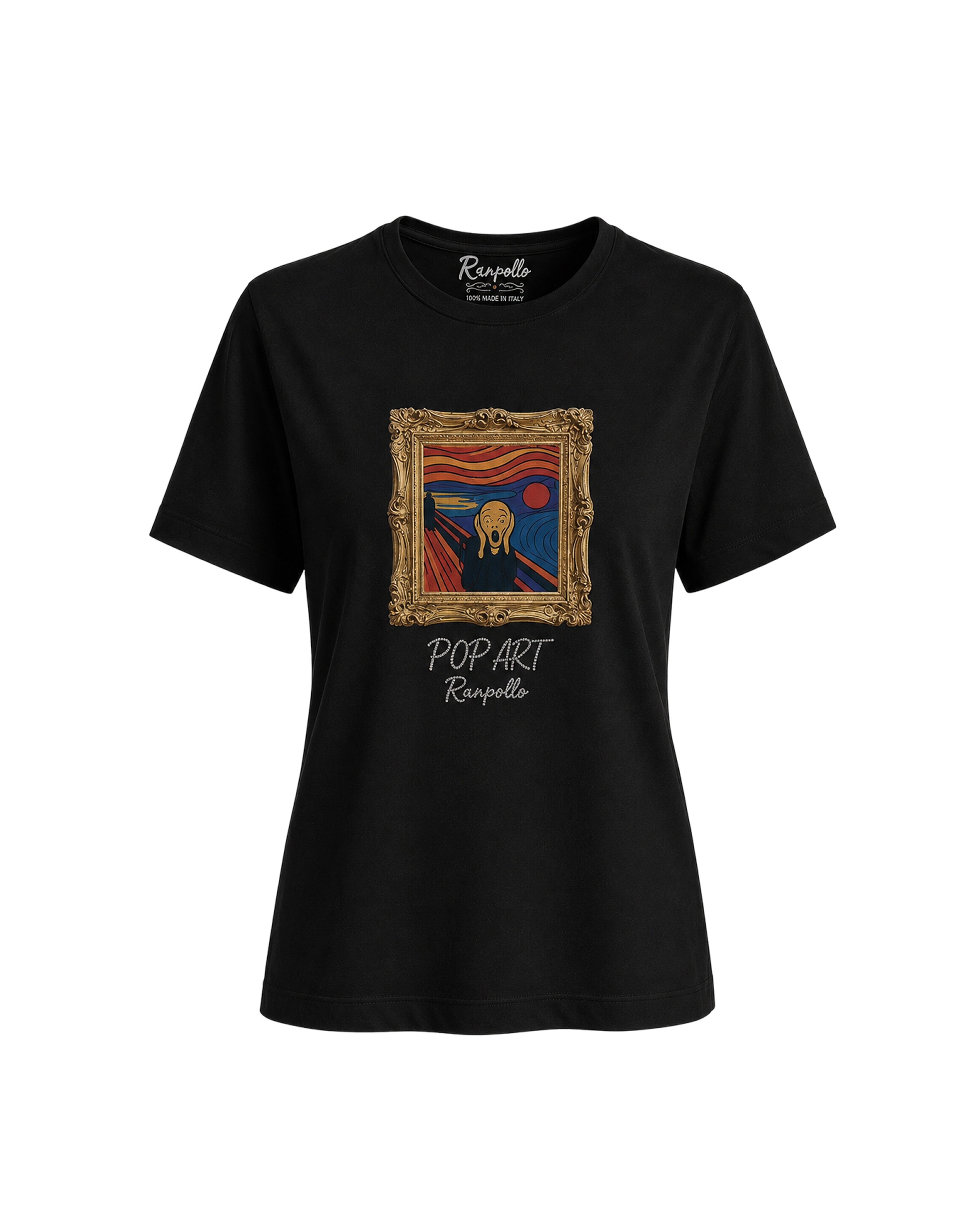 T-shirt Regular Strass Popurlo