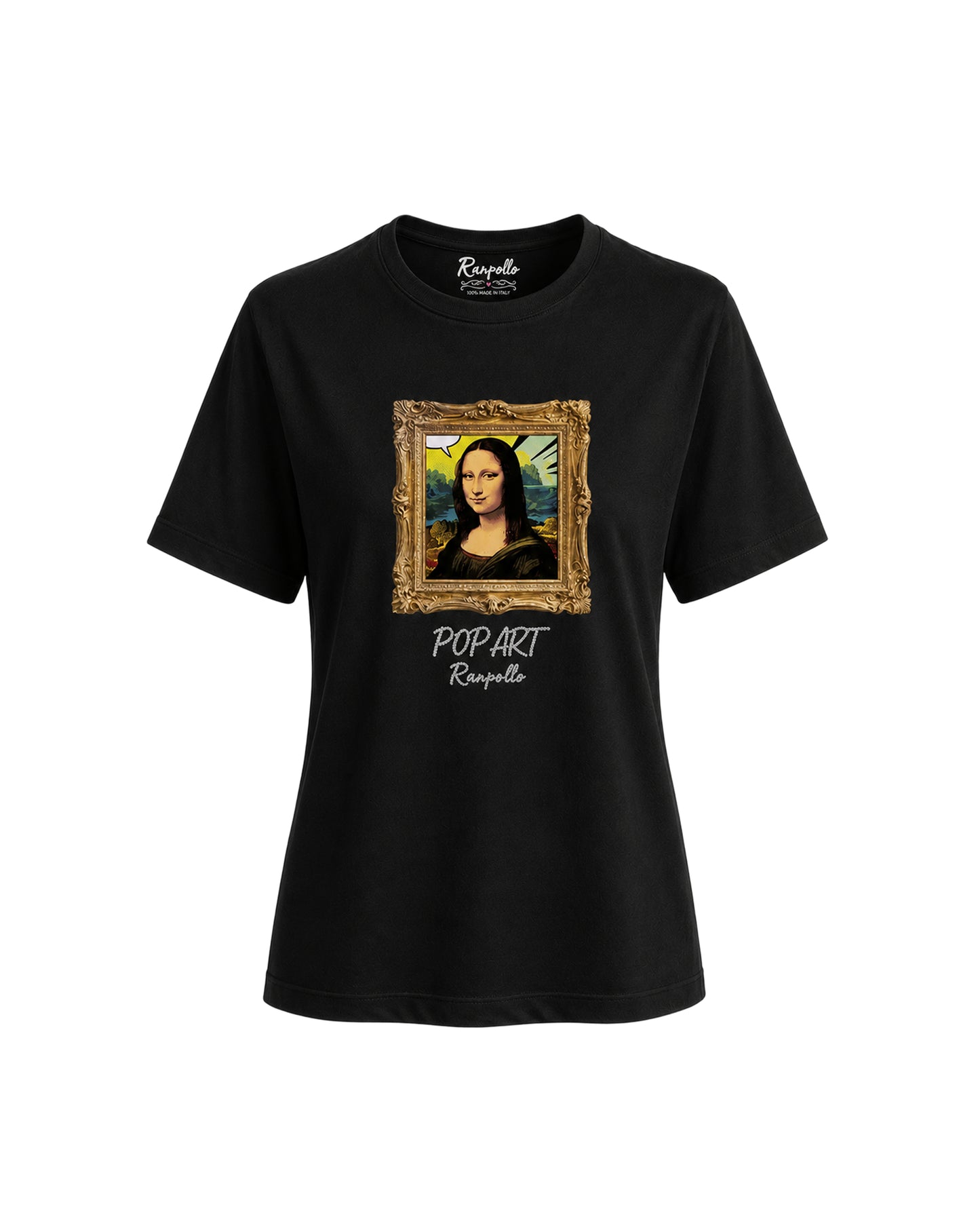 T-shirt Regular Strass Popgioco