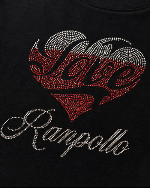 Carica immagine 1 in visualizzazione galleria. T-shirt Curvy Strass Love