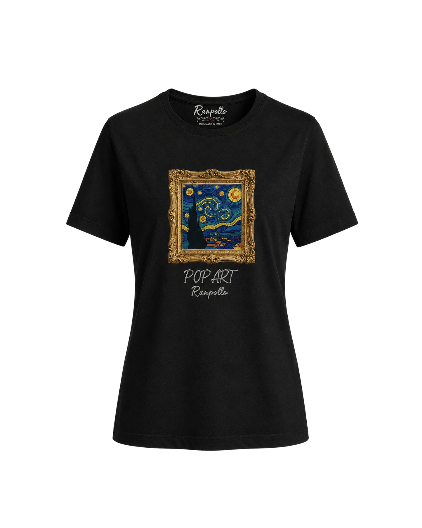 T-shirt Curvy Strass Popnotte