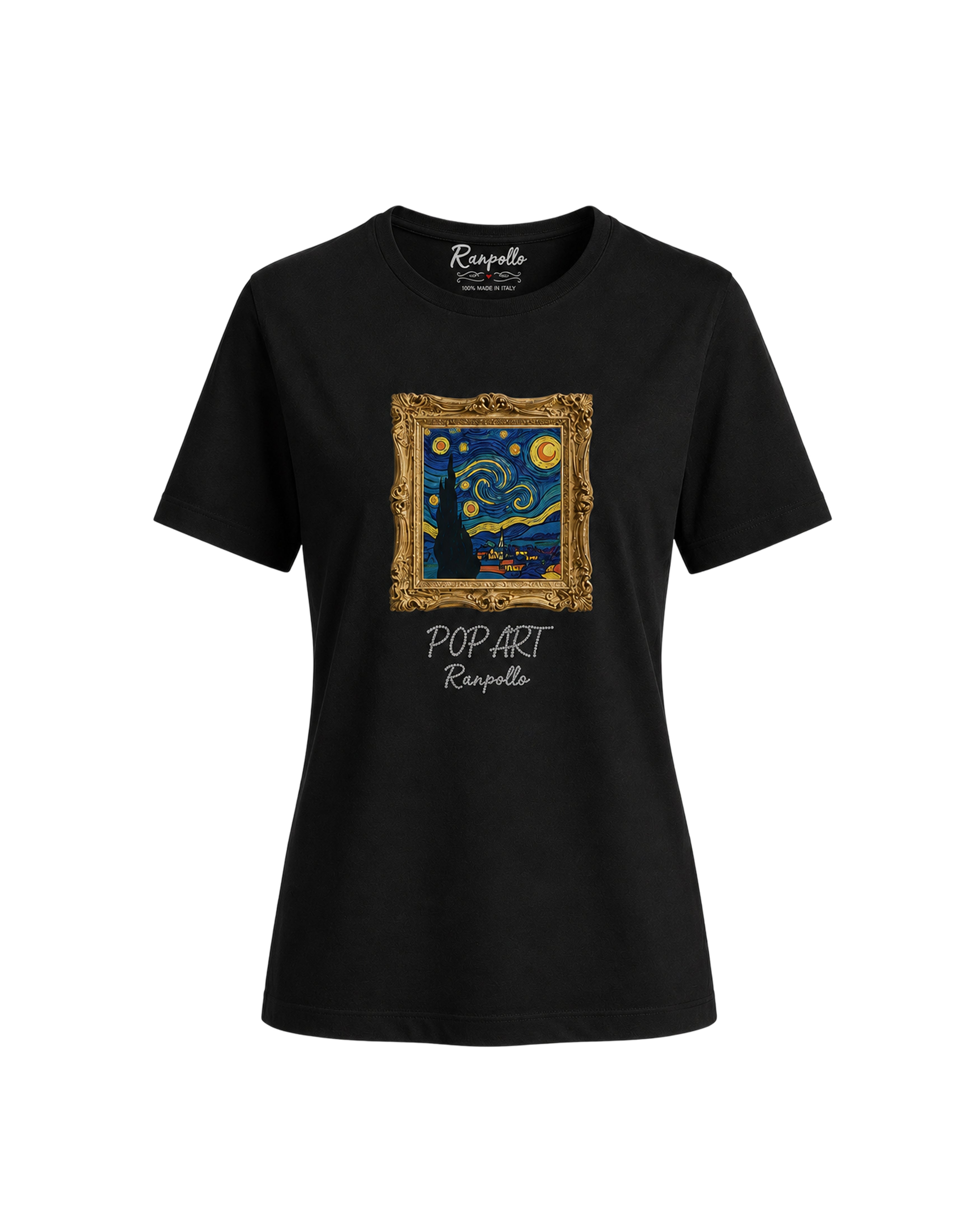 T-shirt Curvy Strass Popnotte