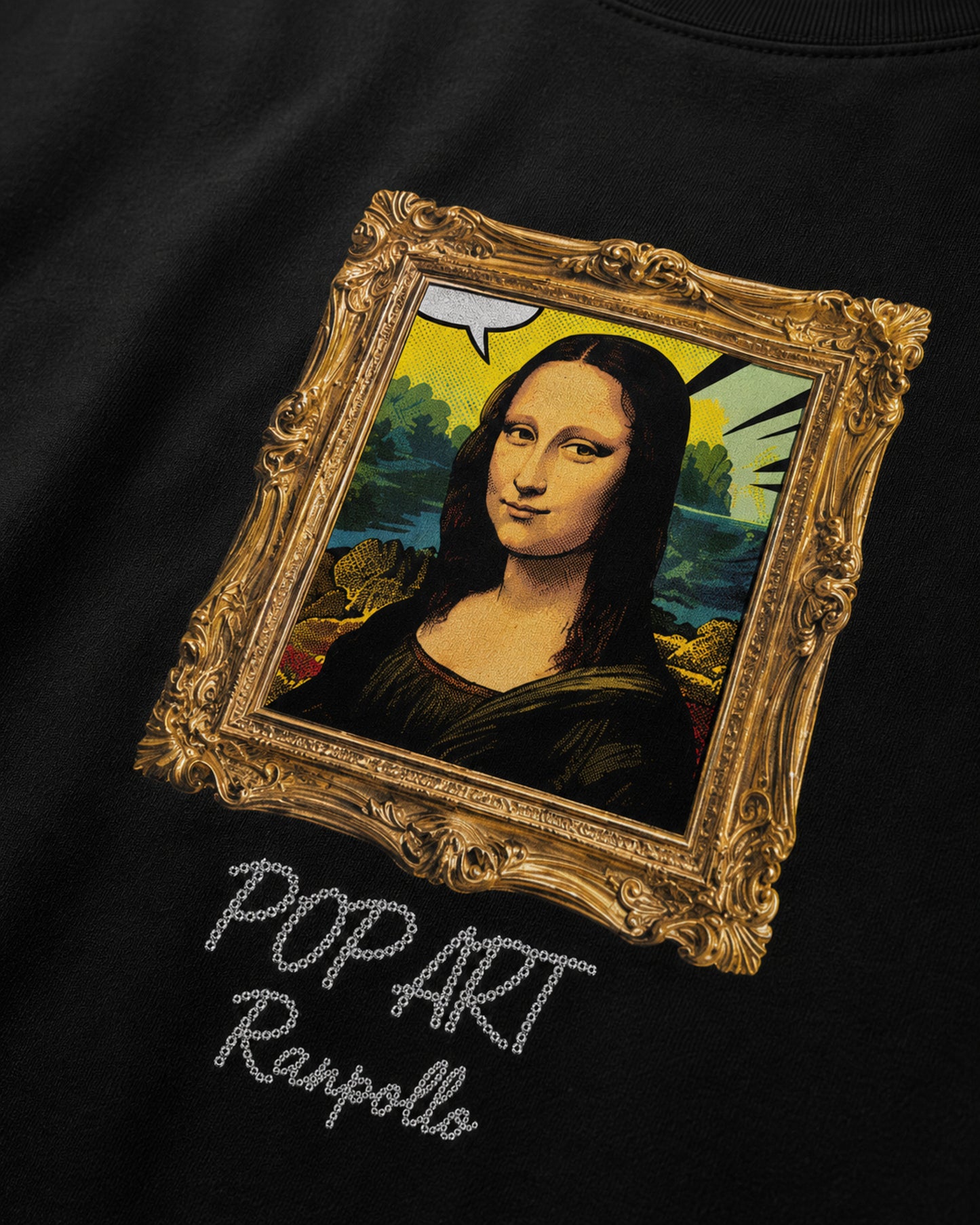 T-shirt Regular Strass Popgioco