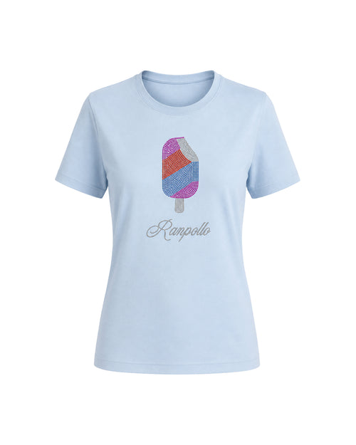 Carica immagine 1 in visualizzazione galleria. T-shirt Regular Strass Icecream