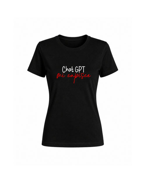 Load image 1 in gallery view. Curvy Chat T-shirt