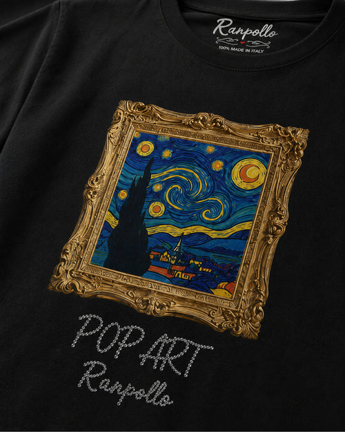 Carica immagine 1 in visualizzazione galleria. T-shirt Regular Strass Popnotte