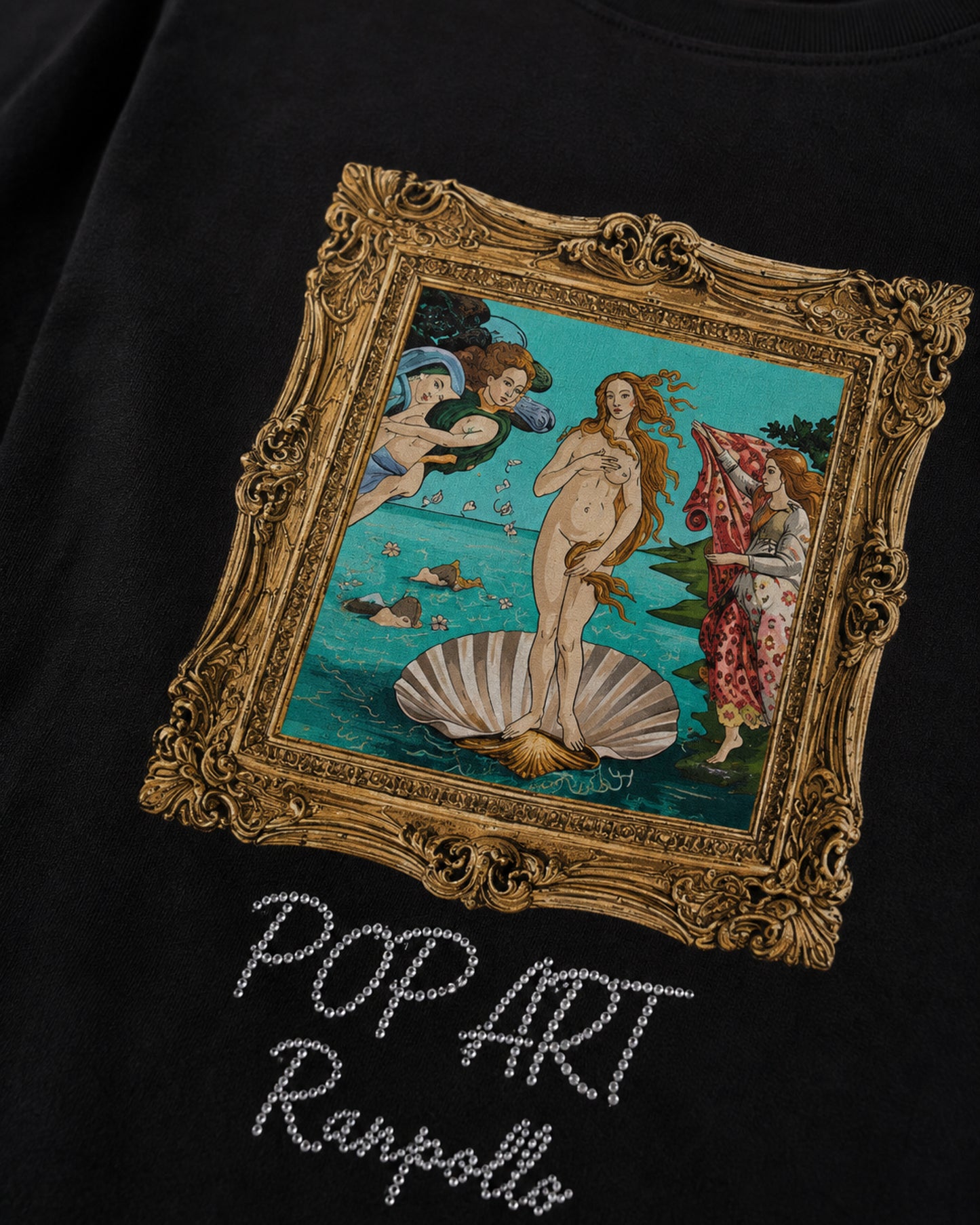 T-shirt Regular Strass Popvenere