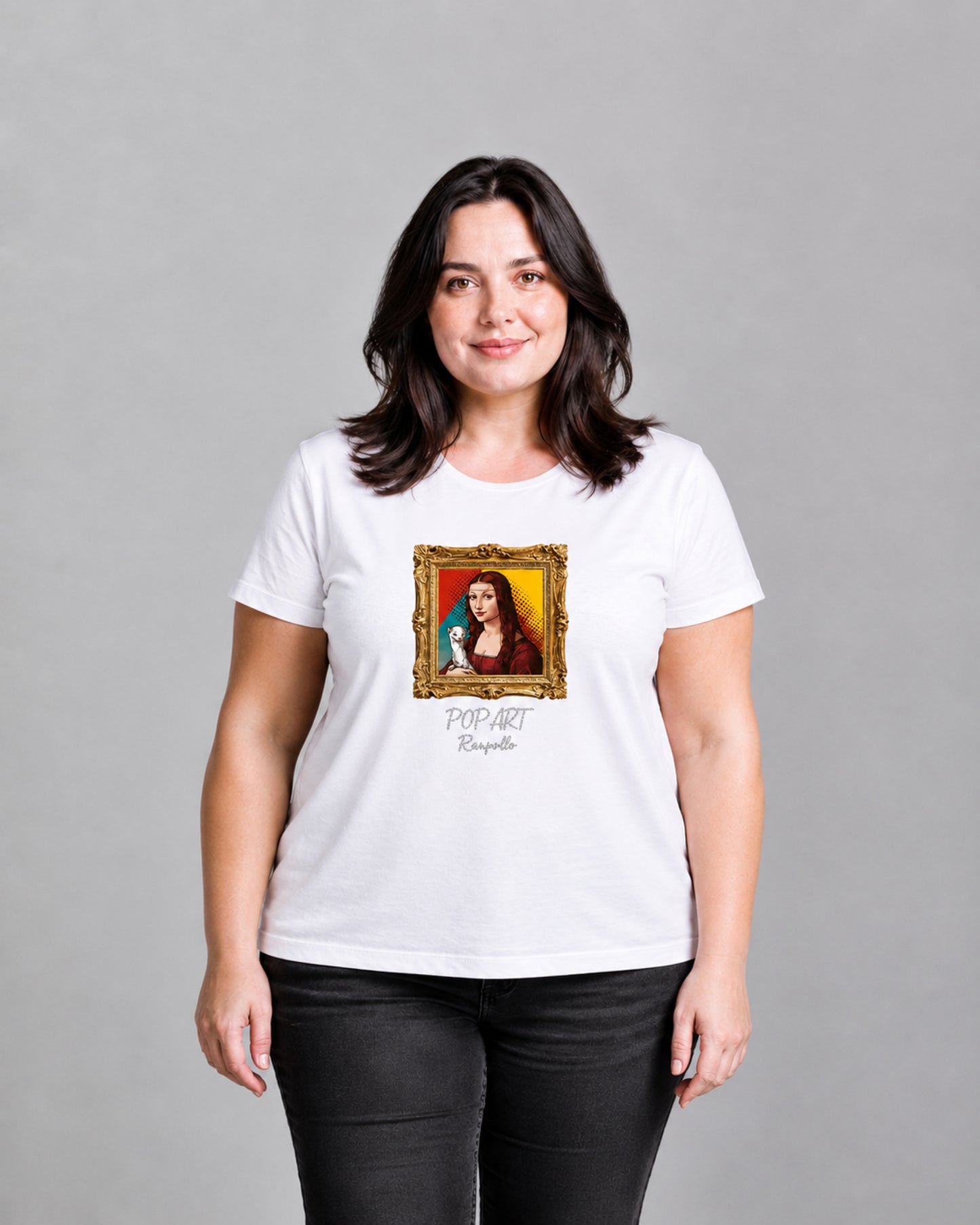 T-shirt Curvy Strass Popdama