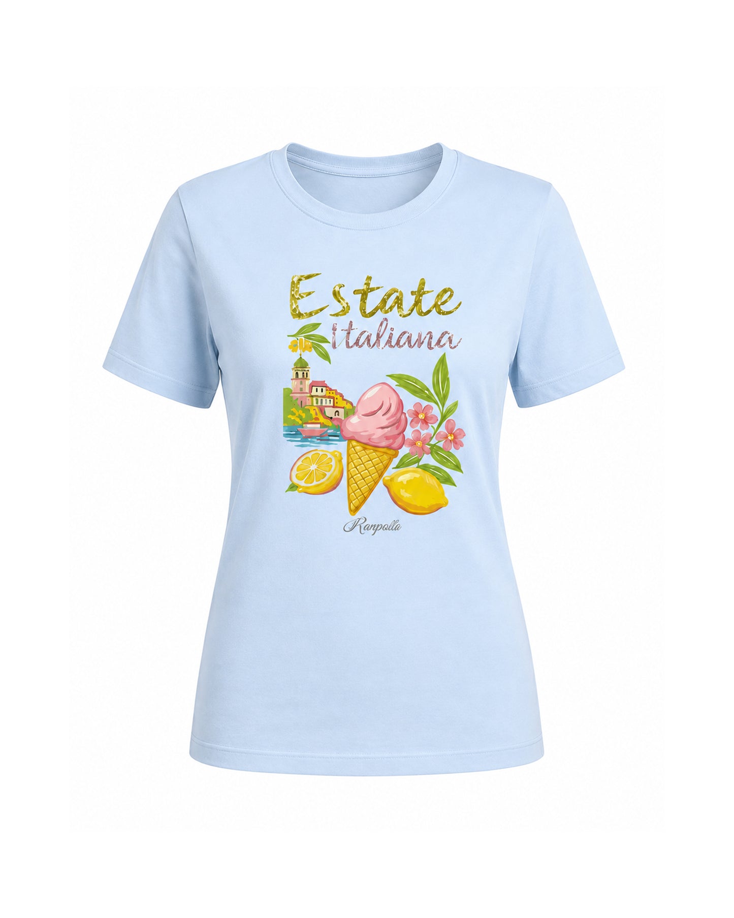 T-shirt Regular Strass Estateitaliana