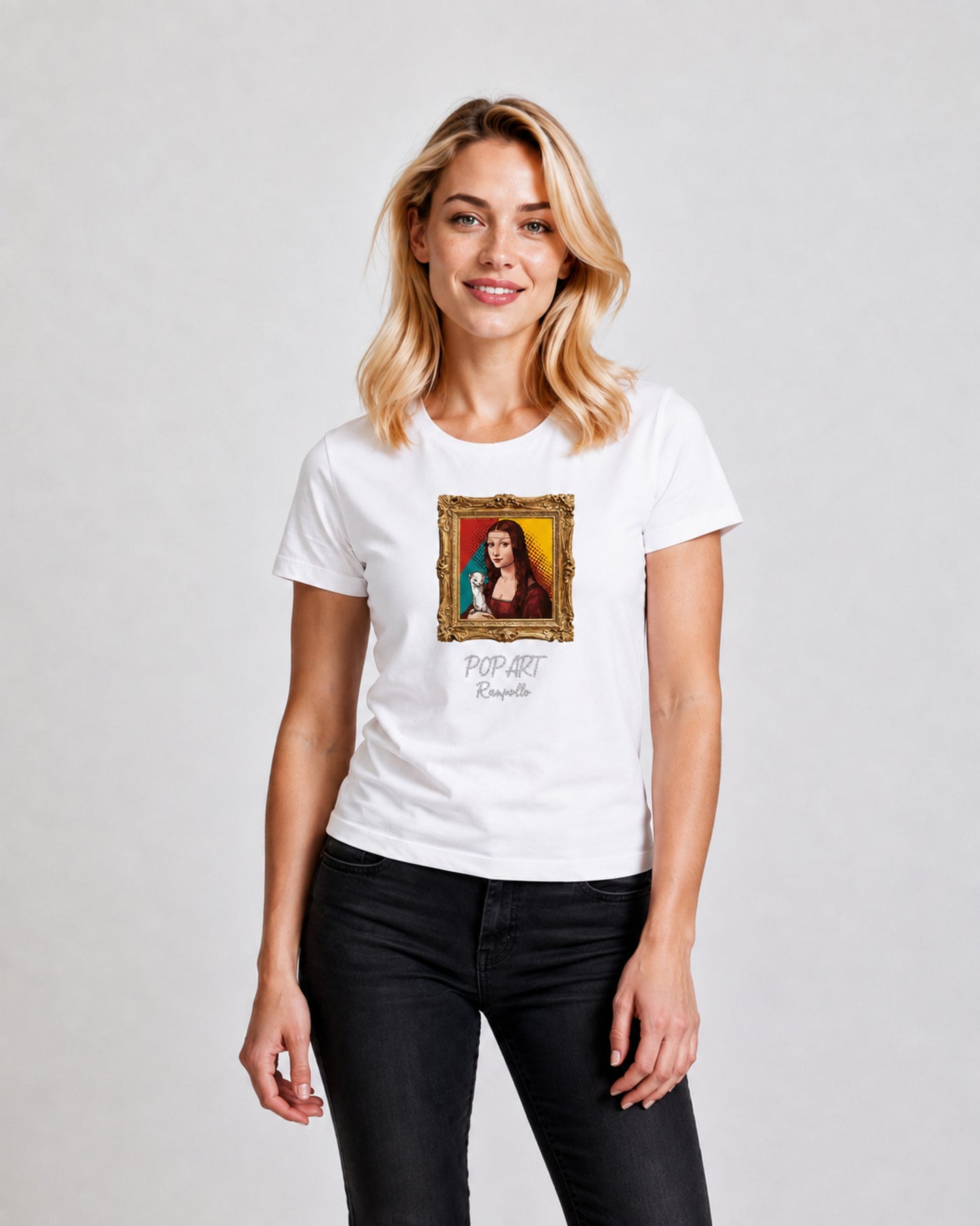 T-shirt Regular Strass Popdama
