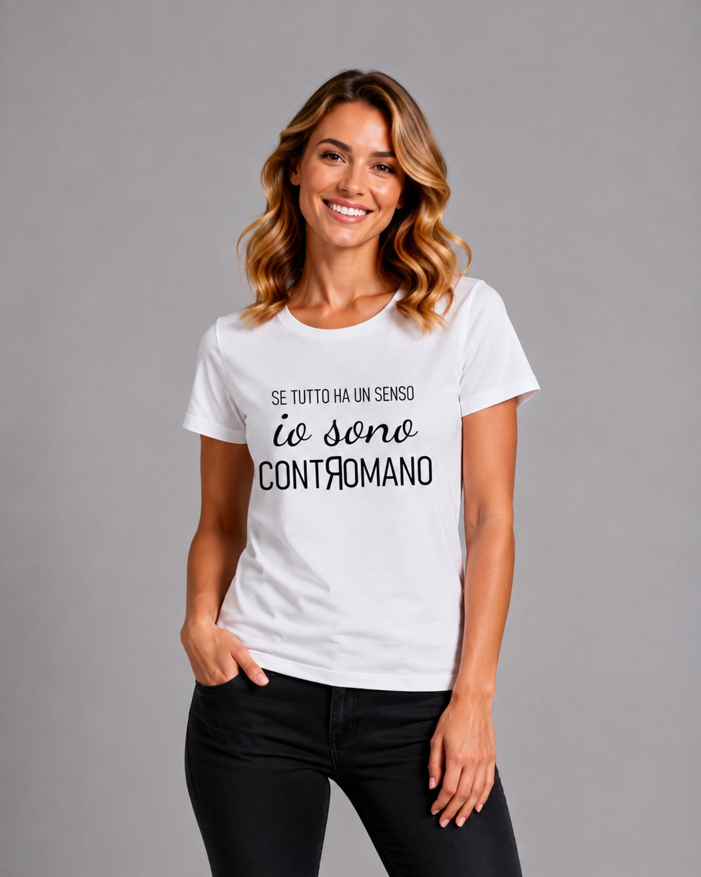 T-shirt Regular Contromano