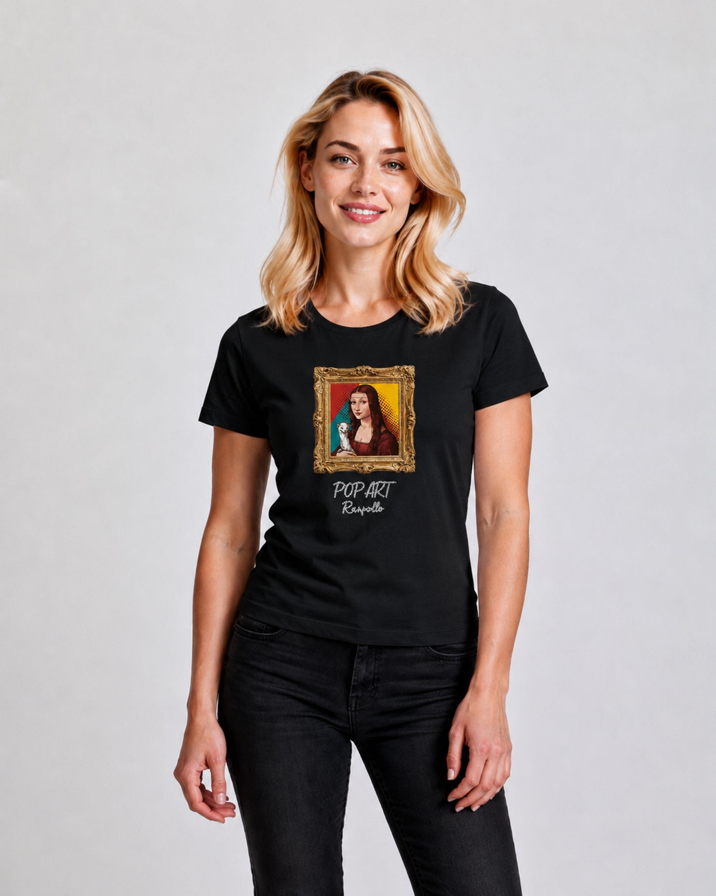 T-shirt Regular Strass Popdama
