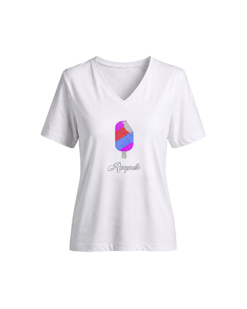 Carica immagine 1 in visualizzazione galleria. T-shirt Regular Strass Icecream