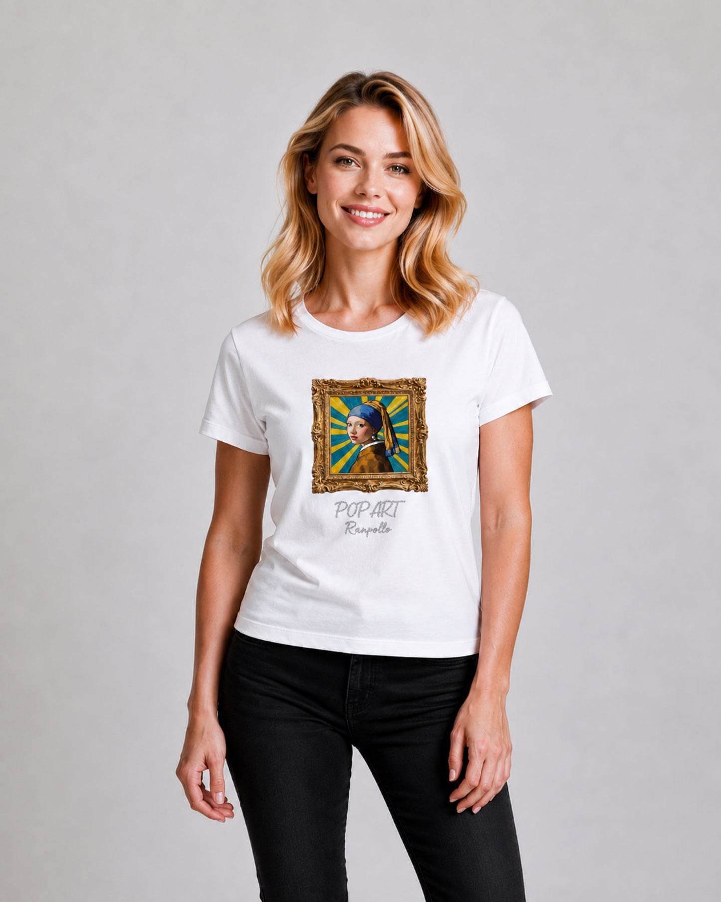 T-shirt Regular Strass Popperla