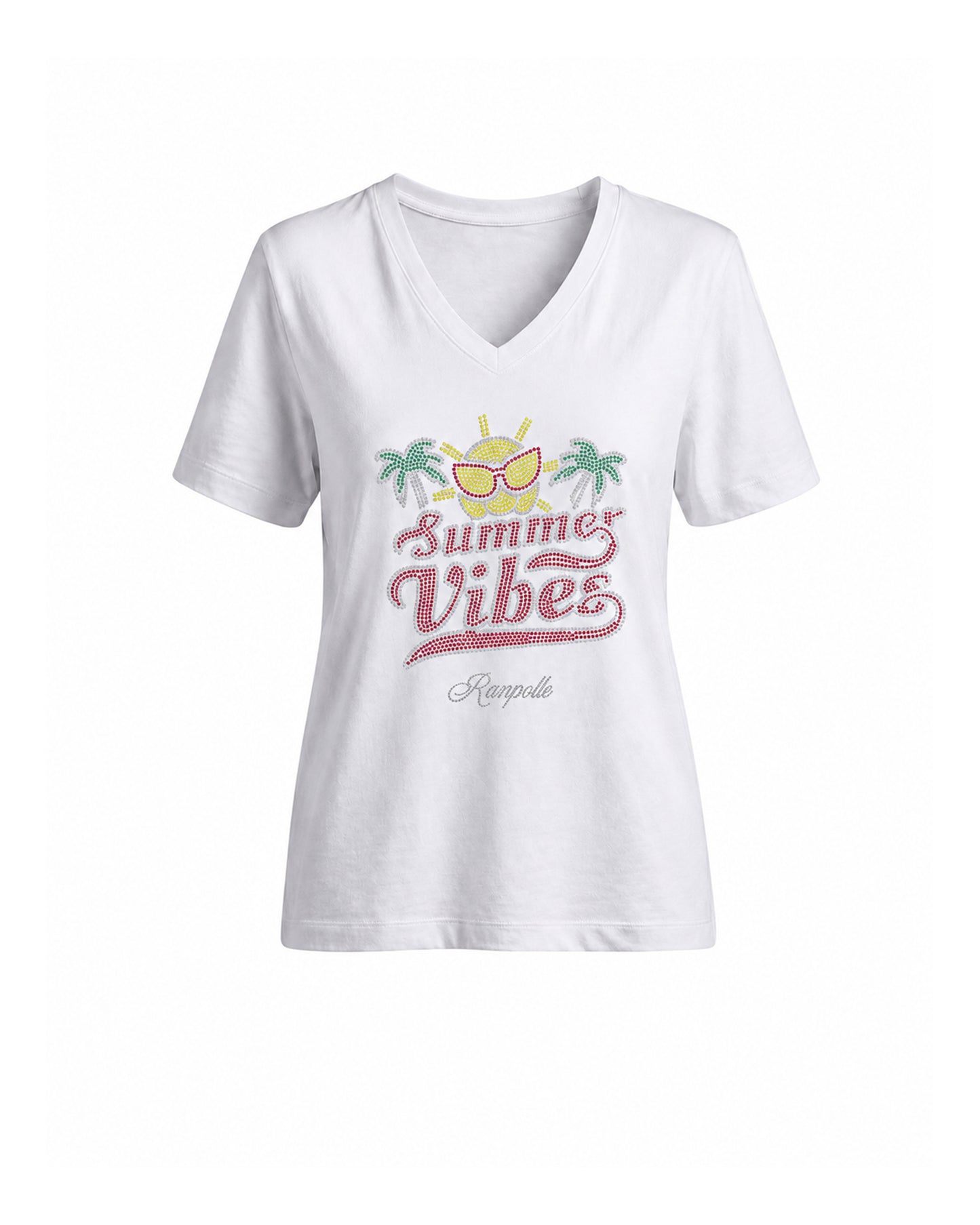 T-shirt Curvy Strass Summervibes