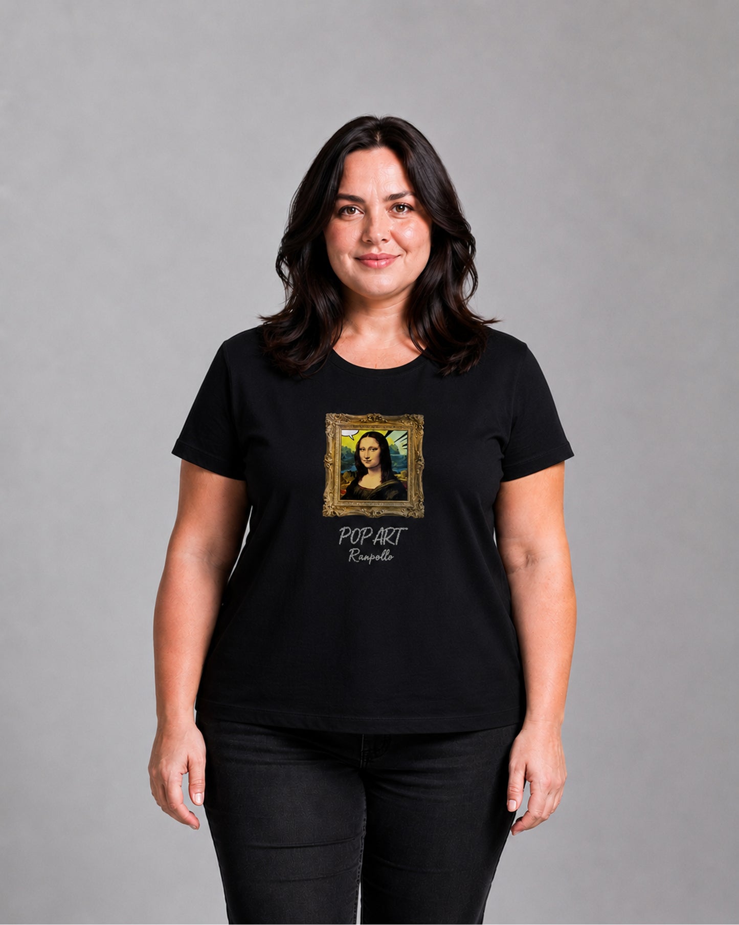 T-shirt Curvy Strass Popgioco