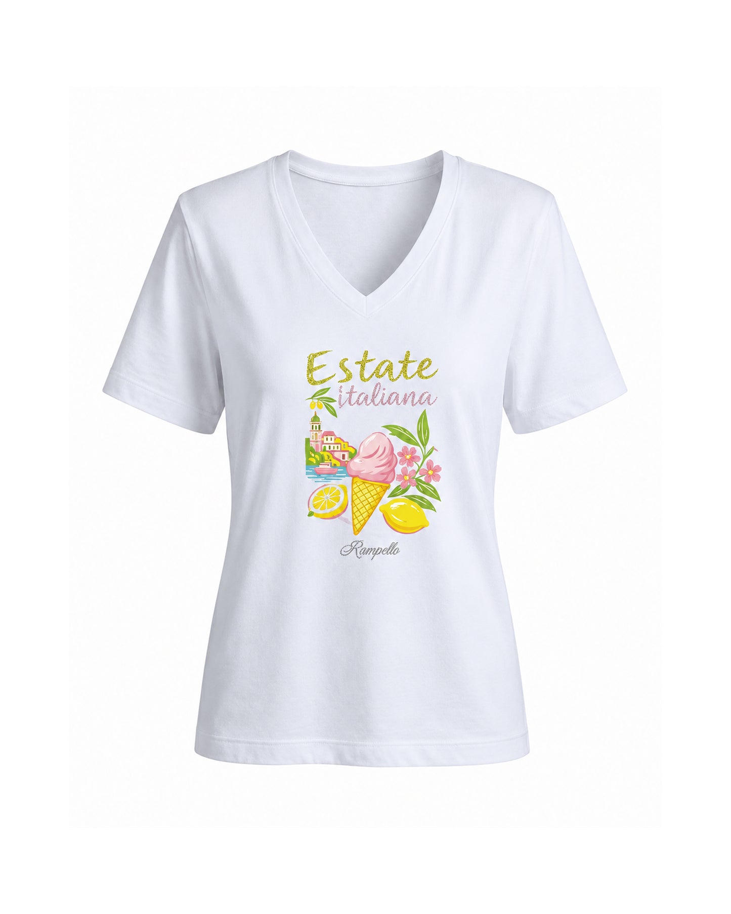 T-shirt Regular Strass Estateitaliana