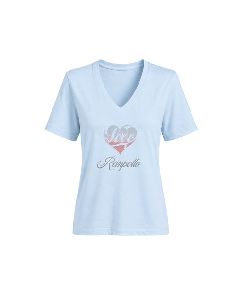 Carica immagine 1 in visualizzazione galleria. T-shirt Regular Strass Love