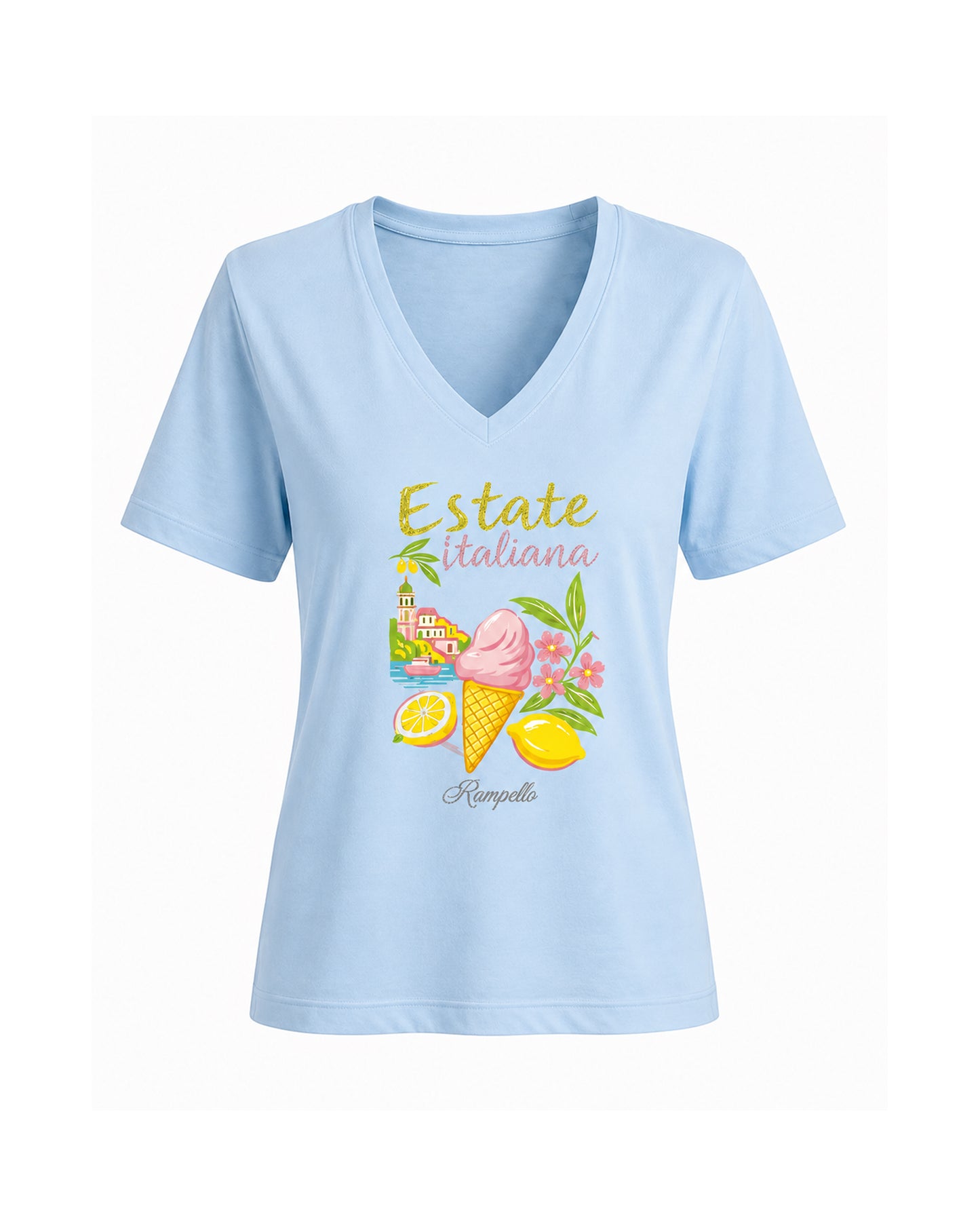 T-shirt Curvy Strass Estateitaliana