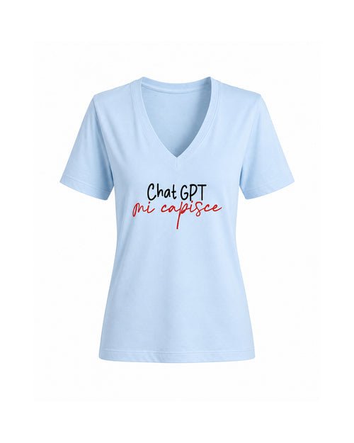 Load image 1 in gallery view. Curvy Chat T-shirt