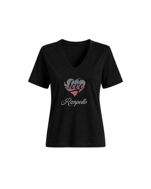 Carica immagine 1 in visualizzazione galleria. T-shirt Curvy Strass Love