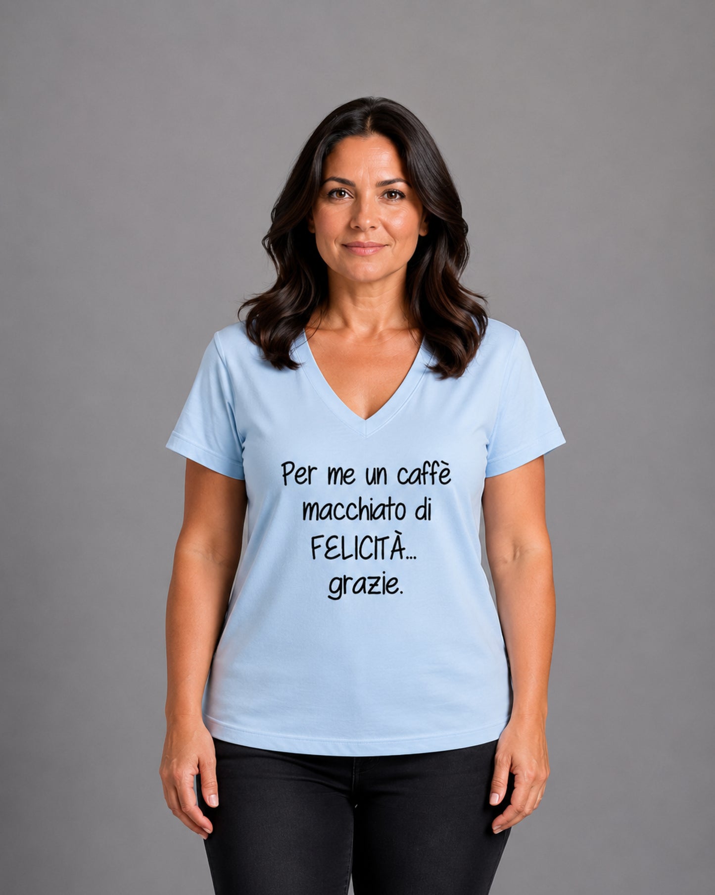 Happiness-stained Curvy T-shirt