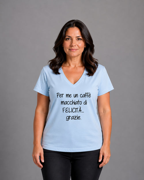 Load image 1 in gallery view. Happiness-stained Curvy T-shirt