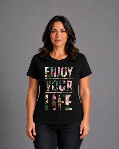 Load image 1 in gallery view. Curvy Enjoy T-shirt