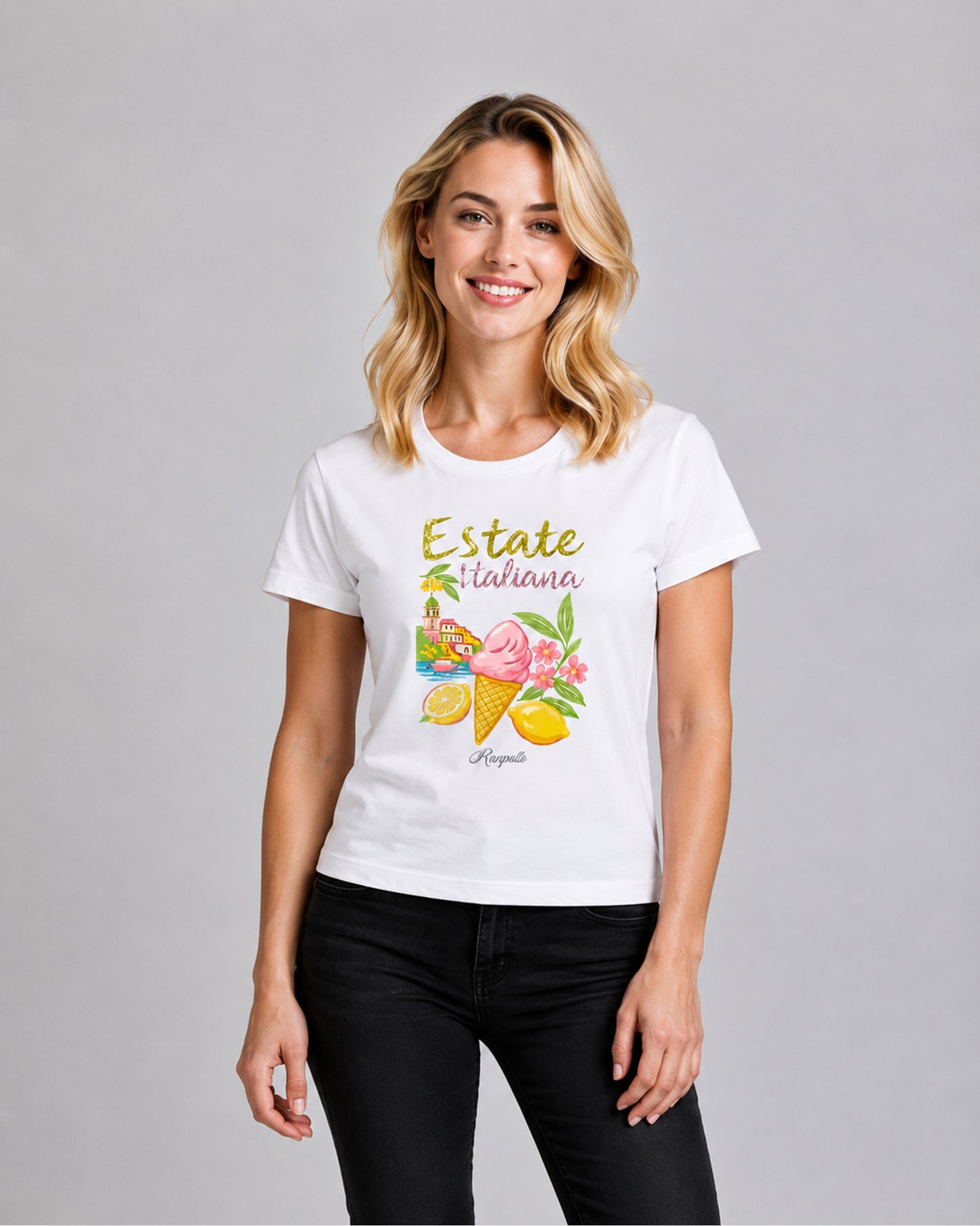 T-shirt Regular Strass Estateitaliana