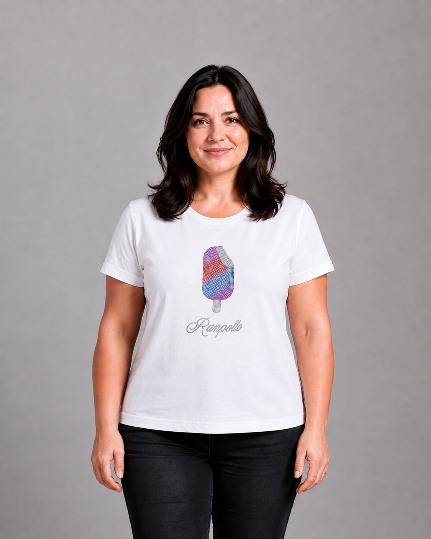 T-shirt Curvy Strass Icecream