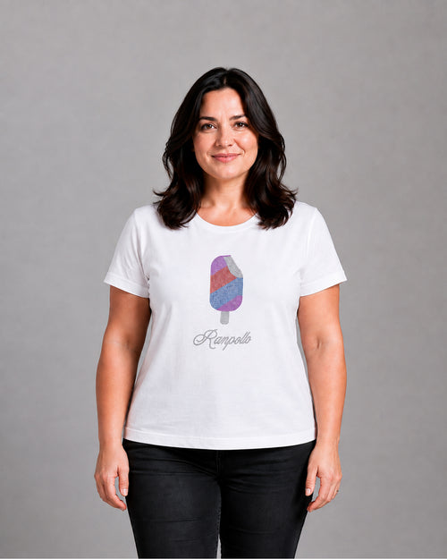 Carica immagine 1 in visualizzazione galleria. T-shirt Curvy Strass Icecream