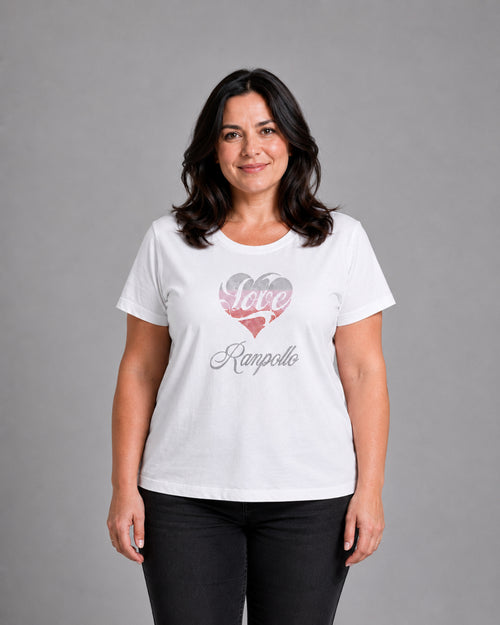 Carica immagine 1 in visualizzazione galleria. T-shirt Curvy Strass Love